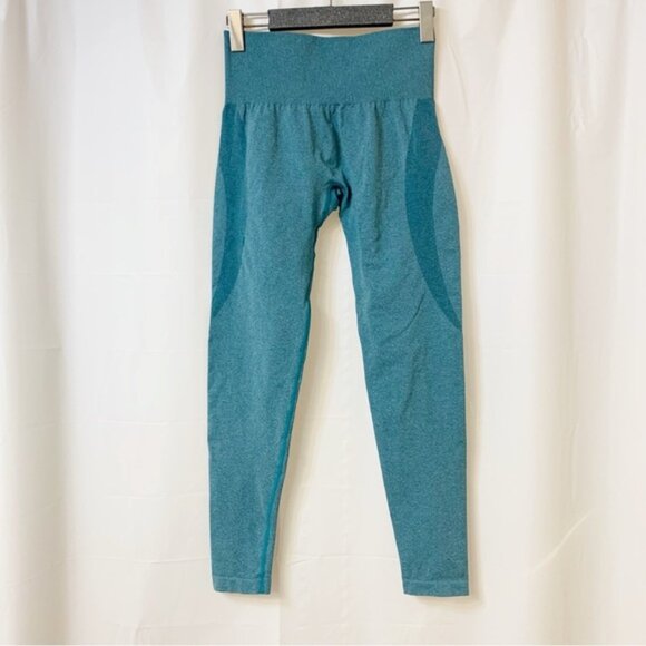 NVGTN Contour Seamless Leggings Teal Medium - Picture 2 of 9